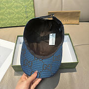 GUCCI | Large Double G Baseball Cap Dark Blue - 5