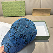 GUCCI | Large Double G Baseball Cap Dark Blue - 4