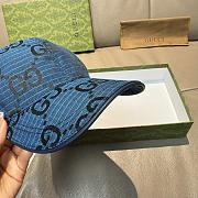 GUCCI | Large Double G Baseball Cap Dark Blue - 2