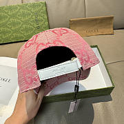 GUCCI | Large Double G Baseball Cap Pink - 5