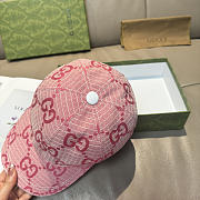 GUCCI | Large Double G Baseball Cap Pink - 4