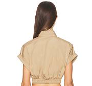 MIUMIU | Short Sleeve Shirt Beige - 6