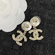 Chanel Pearl Crystal CC Earrings Gold Multicolor - 4
