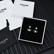 Celine Arc de Triomphe Sailboat Pearl Earrings - 4