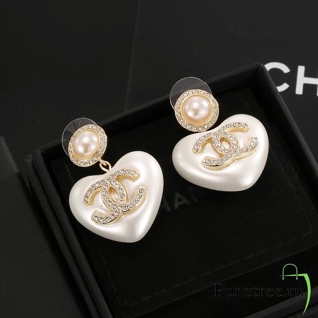 Chanel heart-shaped earrings - 1