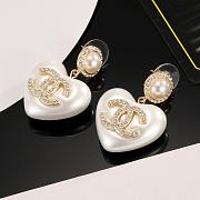Chanel heart-shaped earrings - 4