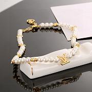 Louis Vuitton classic pearl necklace - 5