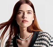 Louis Vuitton classic pearl necklace - 4