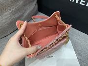 CHANEL | Velvet Quilted Small Wavy CC Hobo Pink - 4