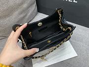 CHANEL | Velvet Quilted Medium Wavy CC Hobo Black - 4