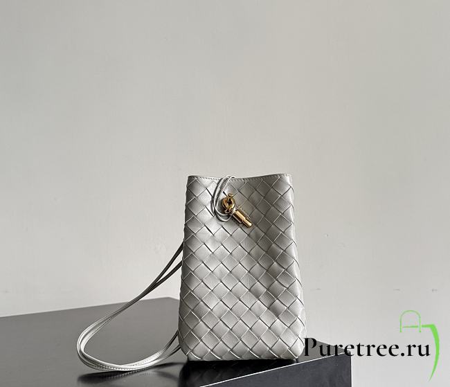 Bottega Veneta Andiamo Phone Pouch Sterling - 1