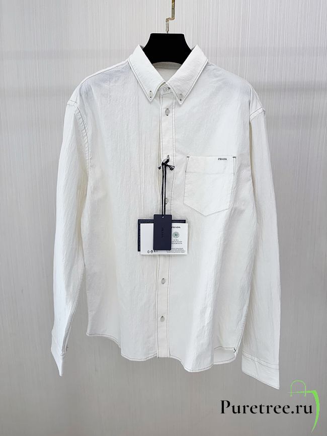 Prada Men's Shirt Jacket White - 1