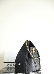 CHANEL | Medium 25 Hobo Bag Black Denim - 6