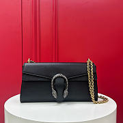 GUCCI | Dionysus medium shoulder bag in light black leather - 1