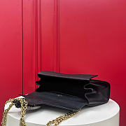 GUCCI | Dionysus medium shoulder bag in light black leather - 5