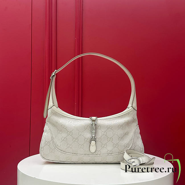 GUCCI | Jackie Slim medium shoulder bag Ivory canvas - 1