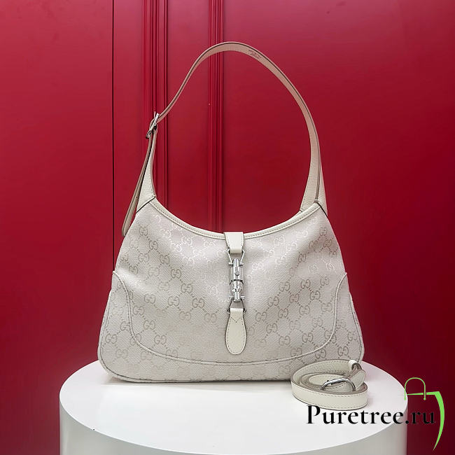 GUCCI | Jackie Large shoulder bag Ivory canvas - 1