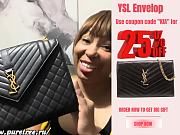 YSL Envelop Satchel Black Leather Gold Metal 31 x 8.5 x 22cm - 1