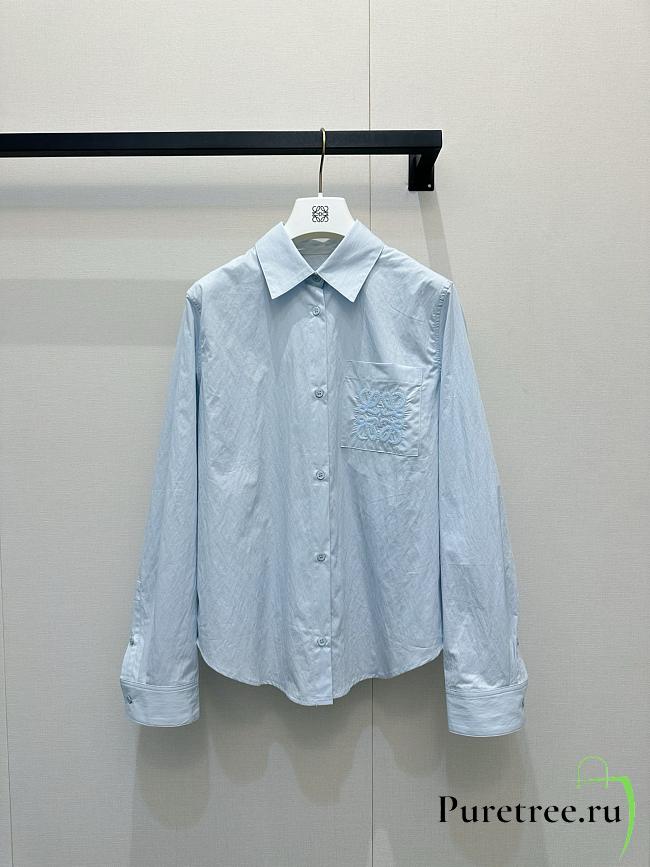 LOEWE | Shirt in cotton Blue  - 1