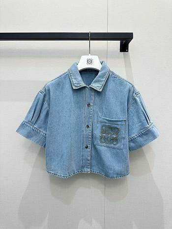 LOEWE | Short sleeve shirt in denim