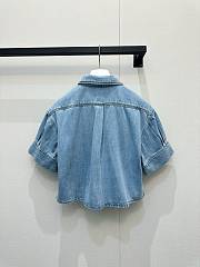 LOEWE | Short sleeve shirt in denim - 6