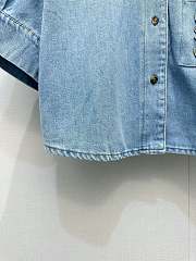 LOEWE | Short sleeve shirt in denim - 4
