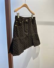 LOUIS VUITTON | Pleated skirt Monogram brown - 2