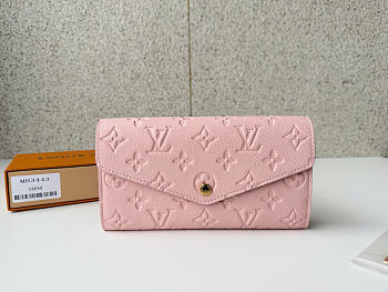 LOUIS VUITTON | Sarah Wallet Monogram Empreinte In Pink