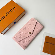 LOUIS VUITTON | Sarah Wallet Monogram Empreinte In Pink - 6