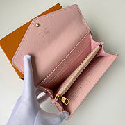 LOUIS VUITTON | Sarah Wallet Monogram Empreinte In Pink - 5