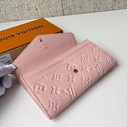 LOUIS VUITTON | Sarah Wallet Monogram Empreinte In Pink - 4