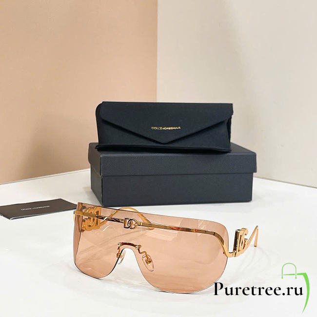 Dolce&Gabbana DG2320 Sunglasses Gold frame - 1