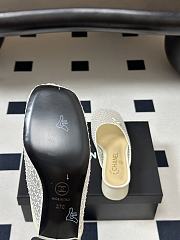  CHANEL Mesh & Lambskin Mules white - 2