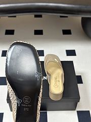 CHANEL Mesh & Lambskin Mules beige - 6