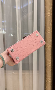 LOUIS VUITTON | Ostrich Rose Des Vents Mini Pink  - 6