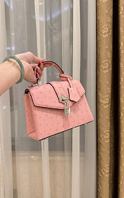 LOUIS VUITTON | Ostrich Rose Des Vents Mini Pink  - 3