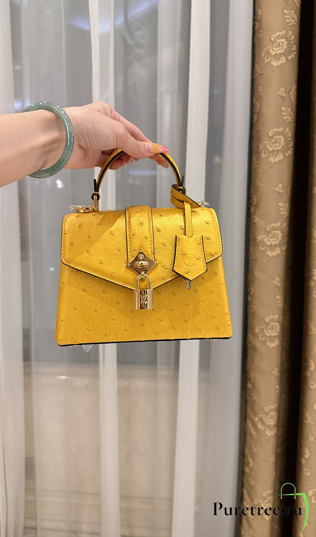 LOUIS VUITTON | Ostrich Rose Des Vents Mini Blue - 1
