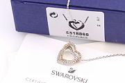 Swarovski Gold and Silver Double Heart Necklace - 2