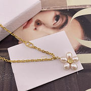 DIOR | D Natural Pearl Flower Necklace - 6