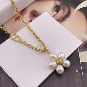 DIOR | D Natural Pearl Flower Necklace - 4