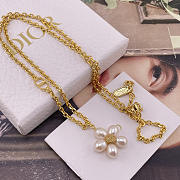 DIOR | D Natural Pearl Flower Necklace - 2