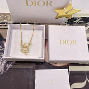 DIOR | D Hollowed-out Four-Leaf Clover Necklace - 3