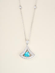 BVLGARI | White gold set with diamonds and aquamarine - 2