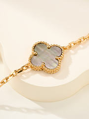 VCA | grey mother-of-pearl floral pattern bracelet - 6