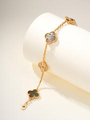 VCA | grey mother-of-pearl floral pattern bracelet - 5