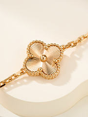 VCA | grey mother-of-pearl floral pattern bracelet - 4