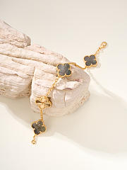 VCA | grey mother-of-pearl floral pattern bracelet - 3
