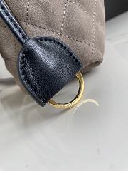 CHANEL | Clutch with Leather Strap Taupe Suede - 5