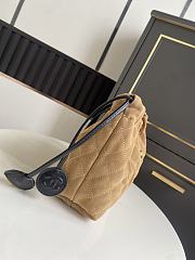 CHANEL | Clutch with Leather Strap Camel Suede - 3