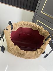 CHANEL | Clutch with Leather Strap Camel Suede - 2